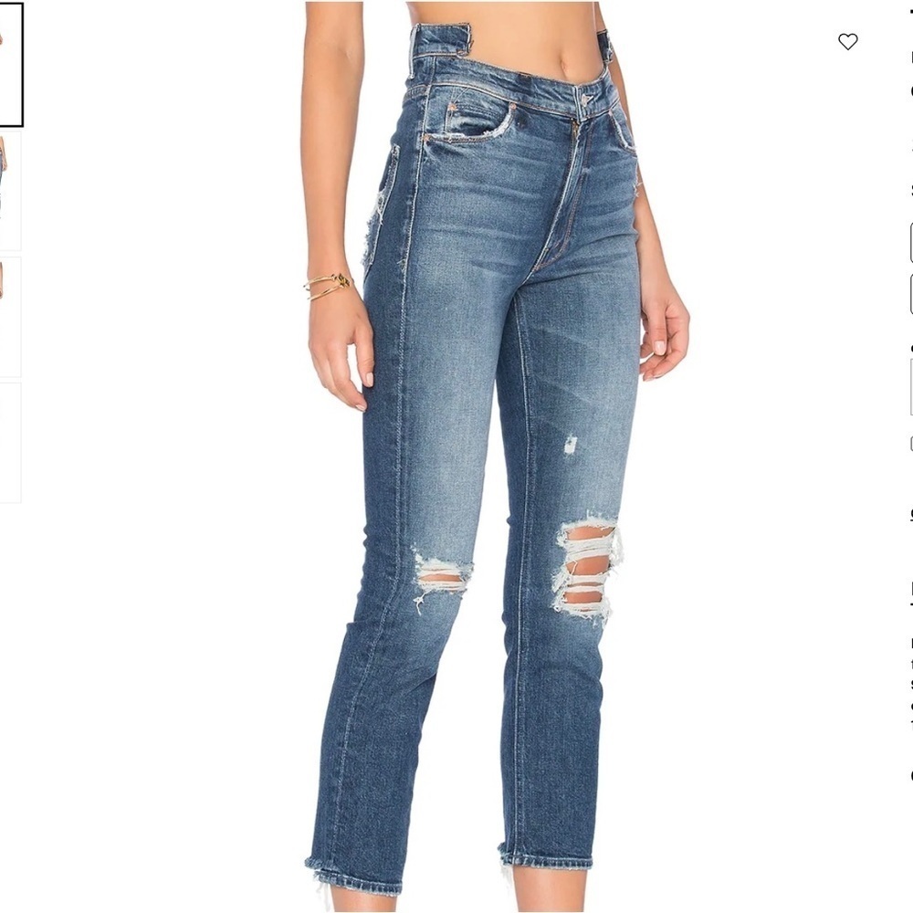 Mother Dazzler Shift Grunge High Rise Jean Your Treat Or Mine Step Waist Size 27